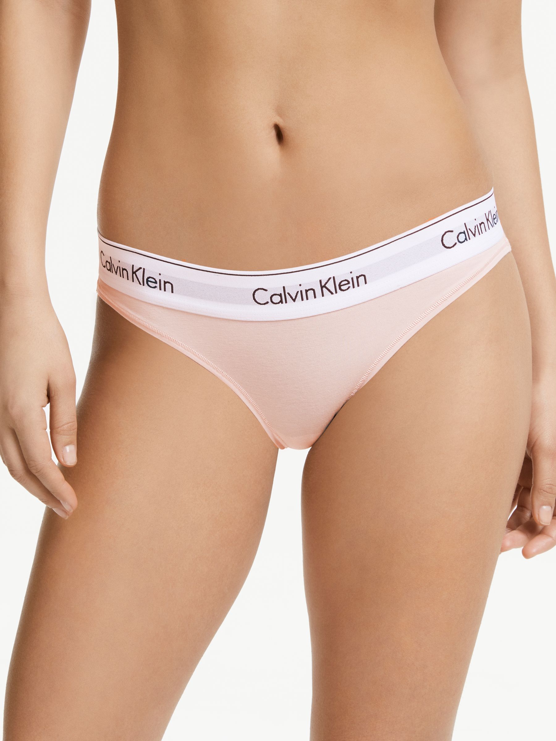 Calvin Klein Underwear Modern Cotton Bikini-Cut Briefs, Pink