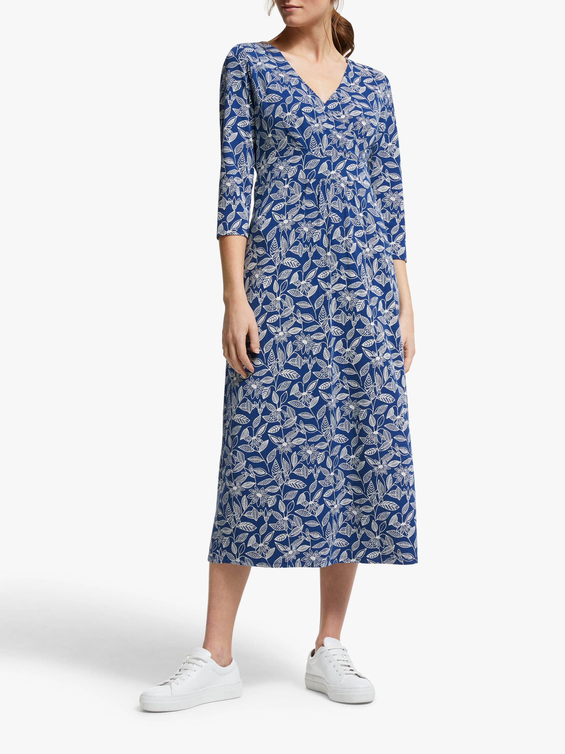 Seasalt Lake Jersey Dress, Studio Drawing Marine at John Lewis & Partners