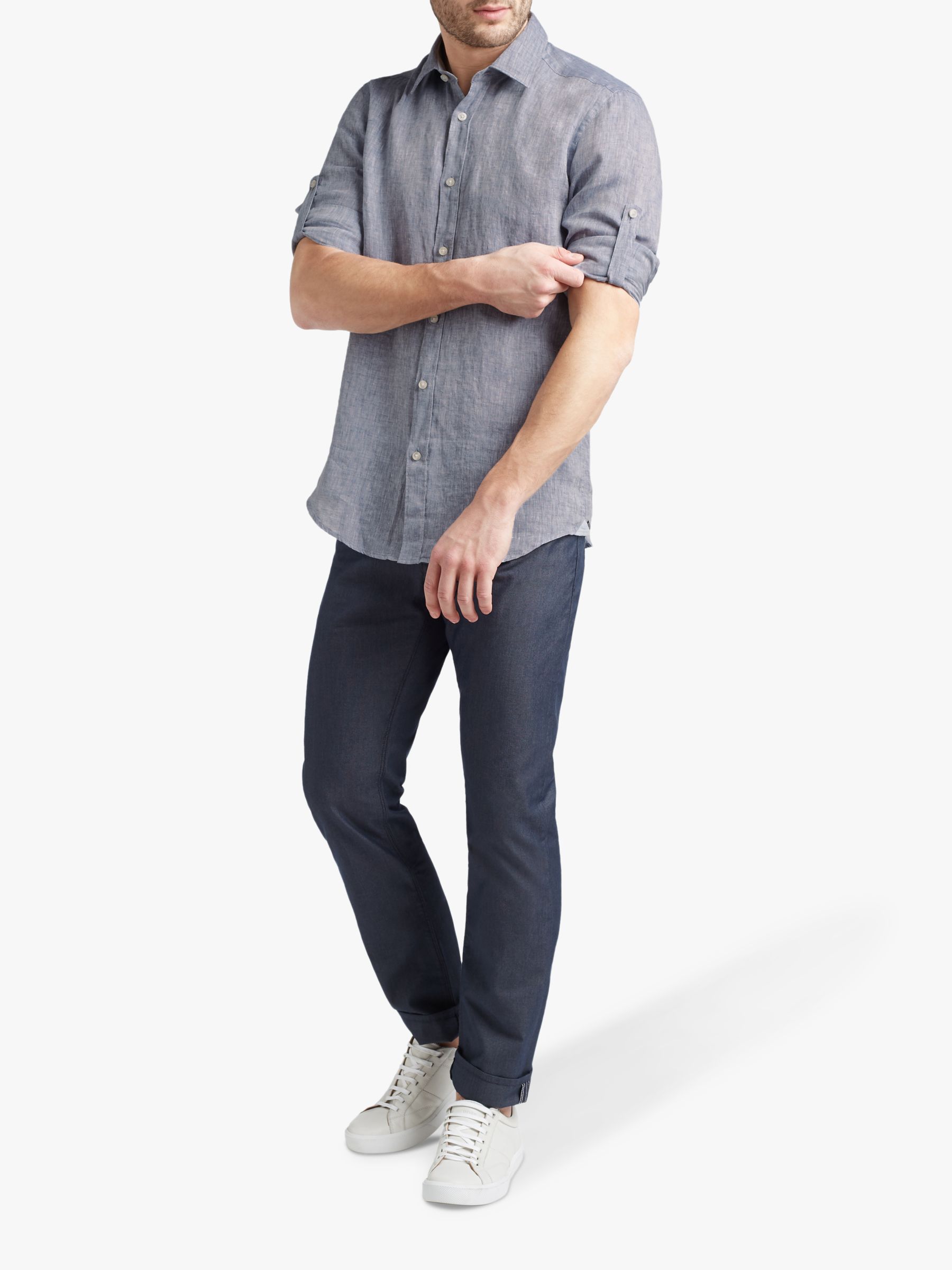 hugo boss lukas linen shirt