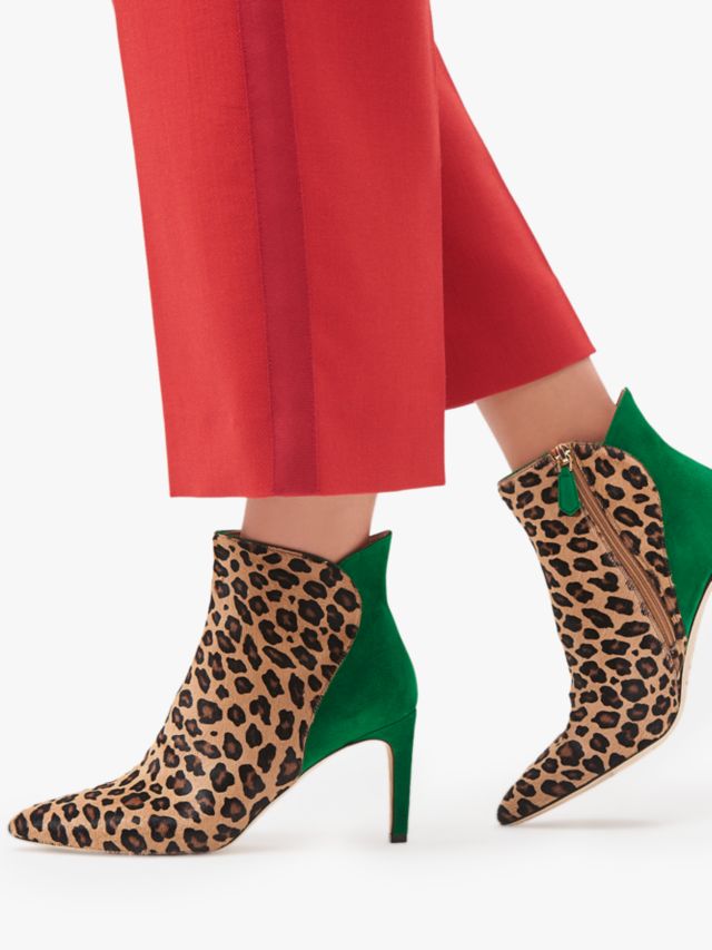 Green leopard print discount boots