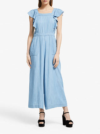 Somerset by Alice Temperley Chambray Jumpsuit, Light Blue