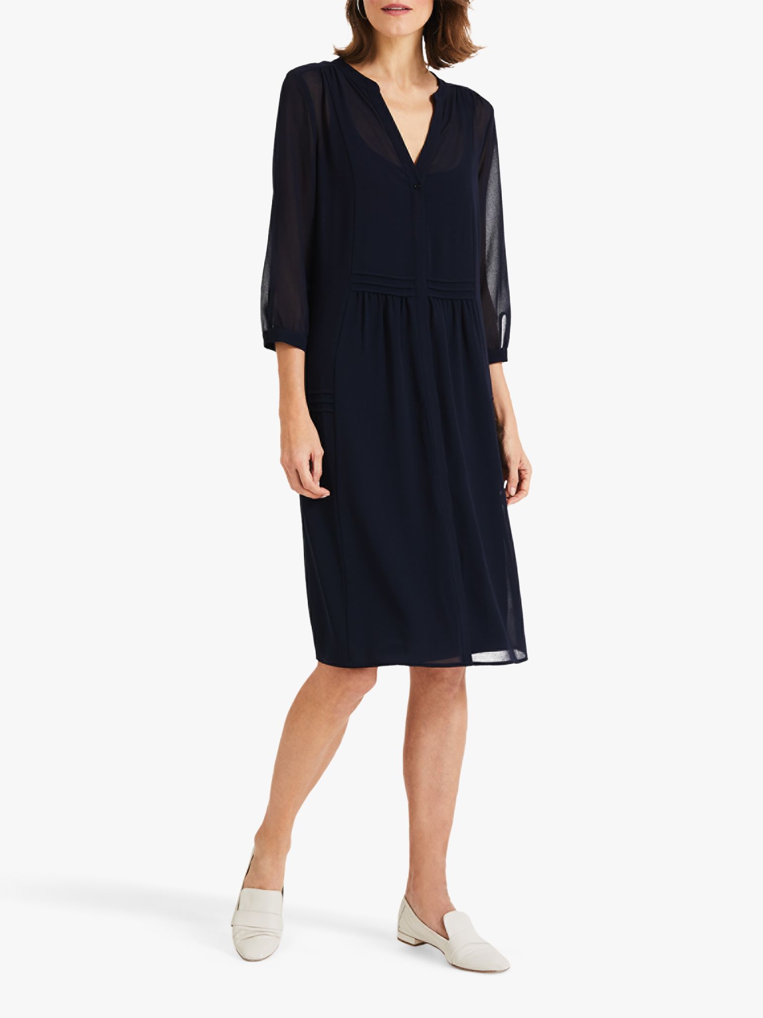 phase eight remee chiffon dress navy