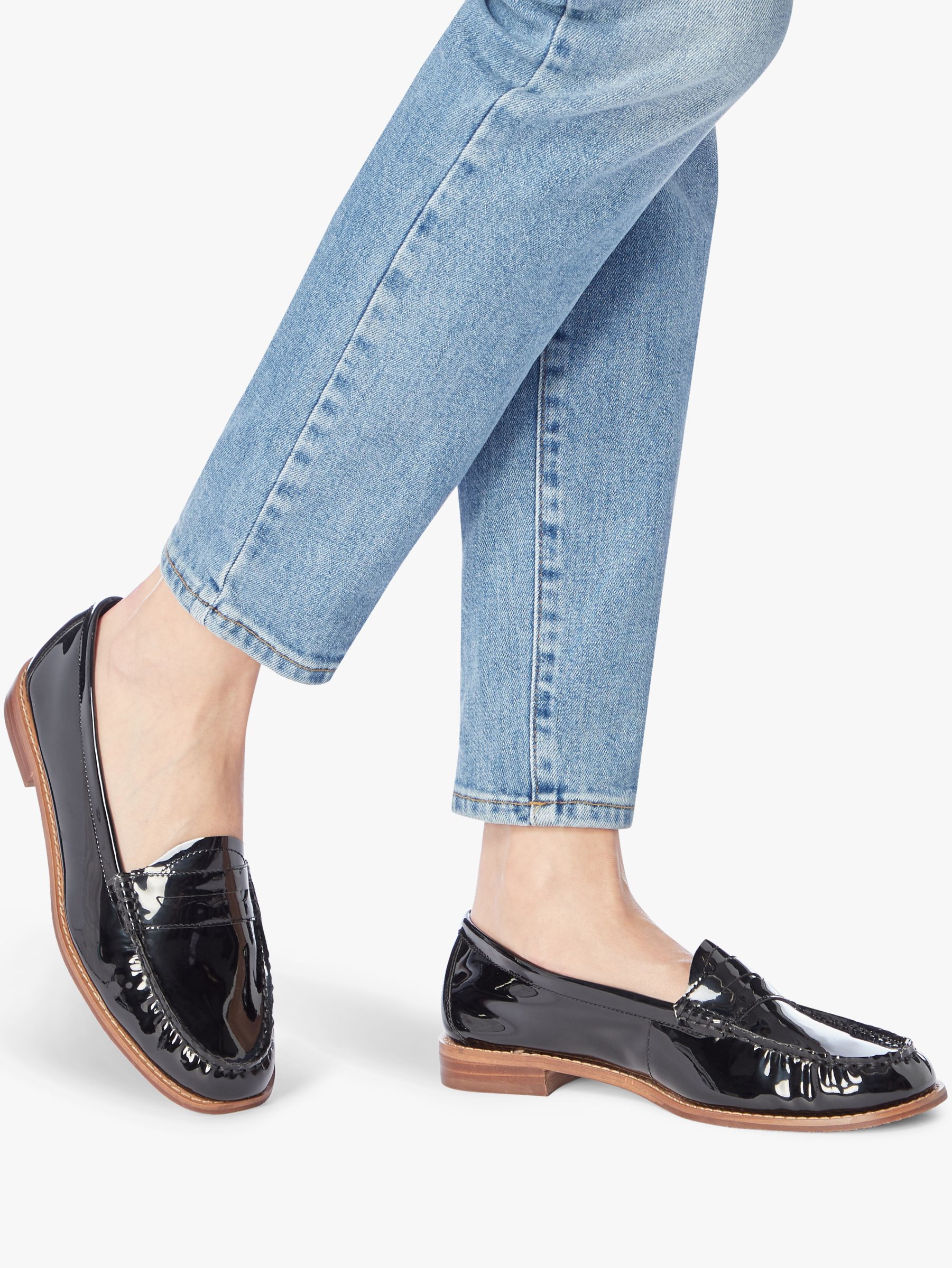 Dune Glossy Loafers at John Lewis 