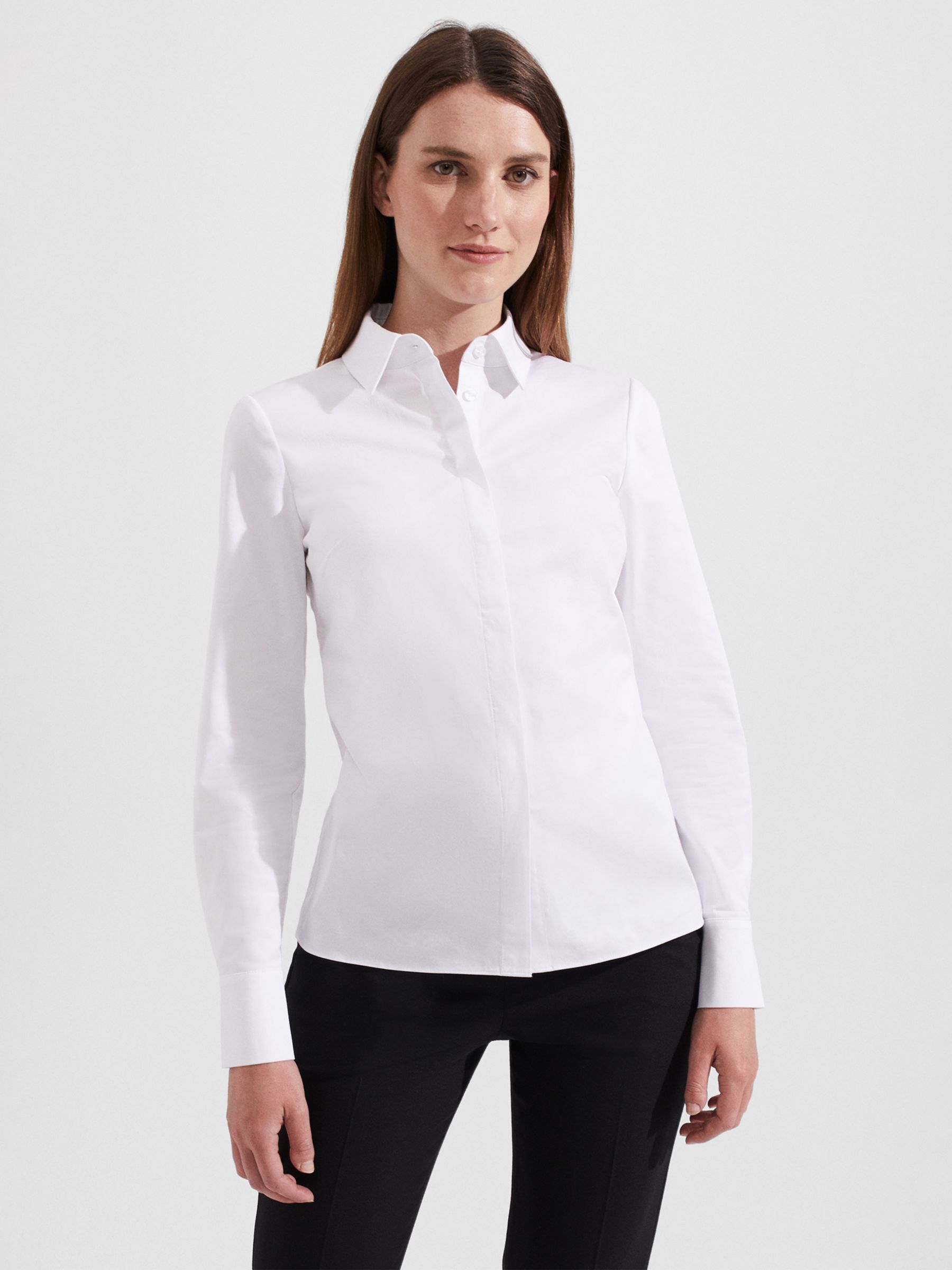 Hobbs Victoria Shirt, White at John Lewis & Partners