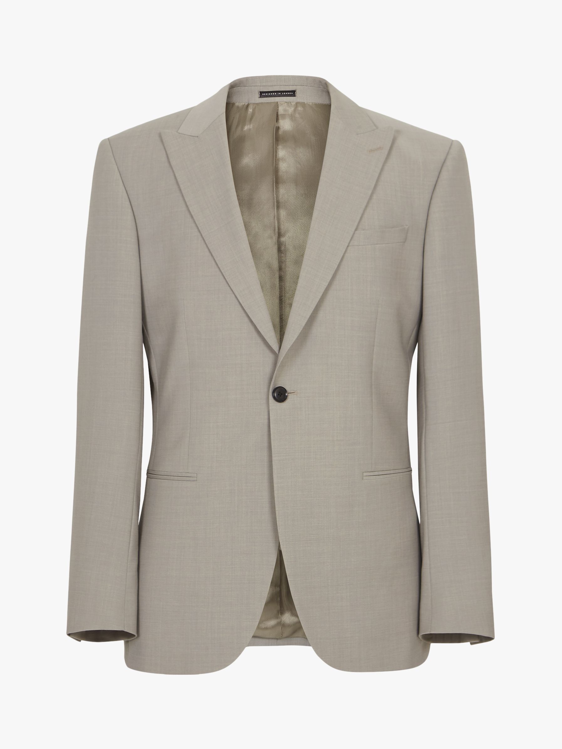 Reiss Wander Peak Lapel Slim Fit Suit Jacket, Champagne, 36R