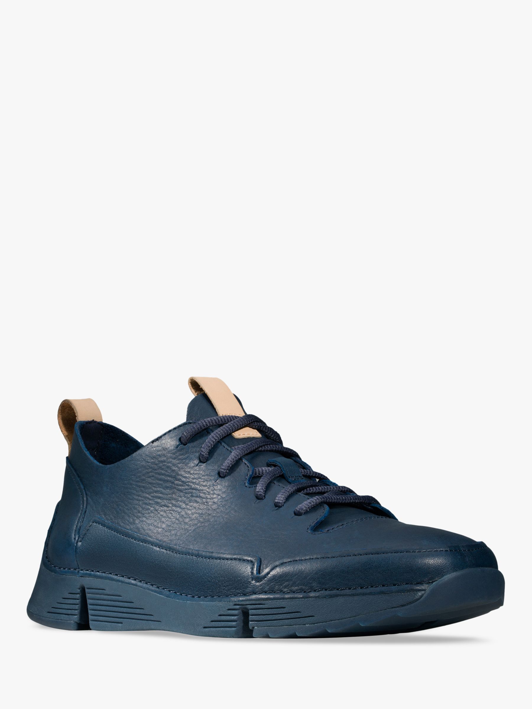 clarks navy trainers