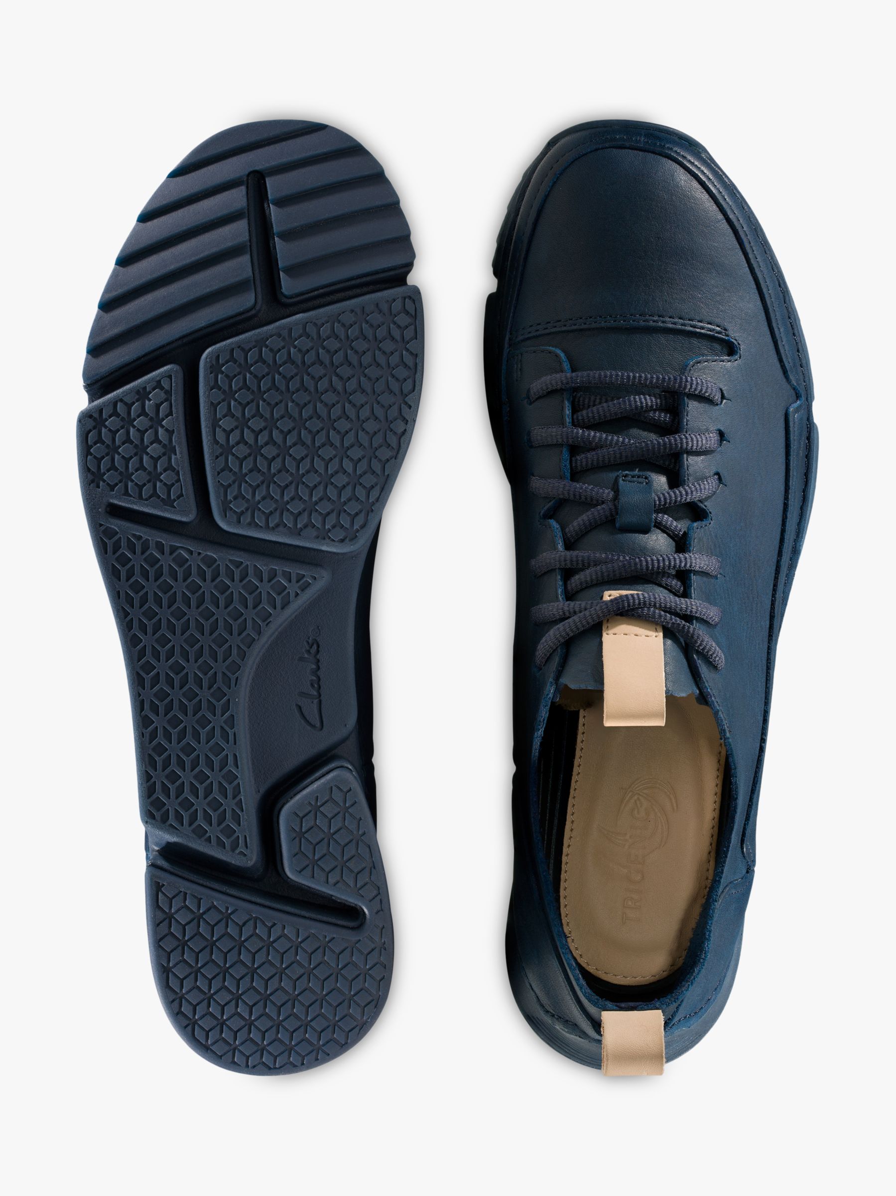 Clarks Tri Spark Leather Trainers at 