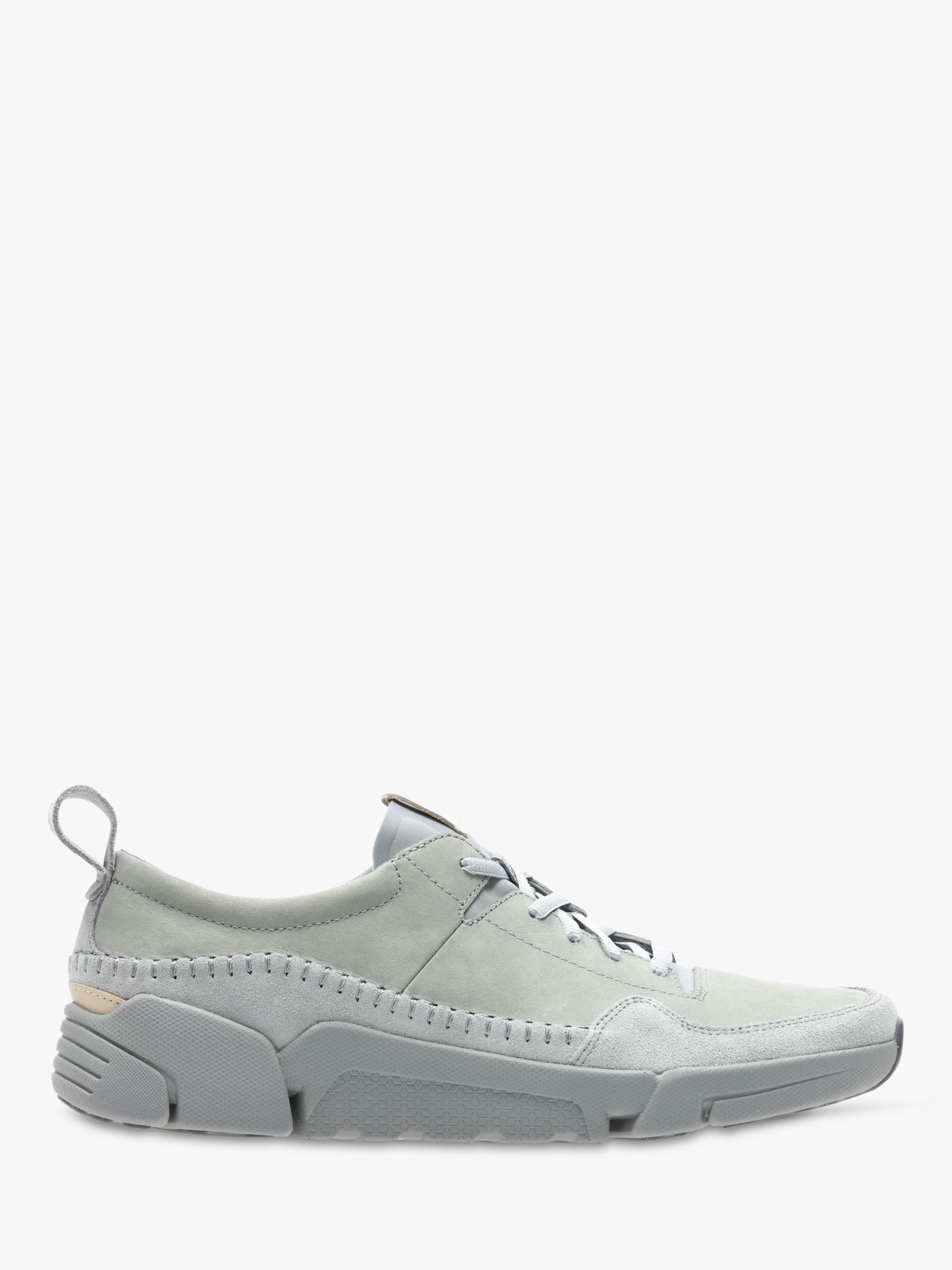 Clarks TriActive Run Leather Trainers, Grey