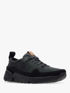 Clarks TriActive Run Leather Trainers Black 6