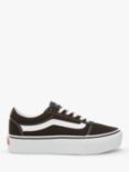 Vans Ward Lace Up Flatform Trainers, Black