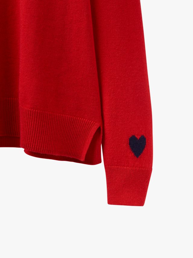 Joules shop heart jumper