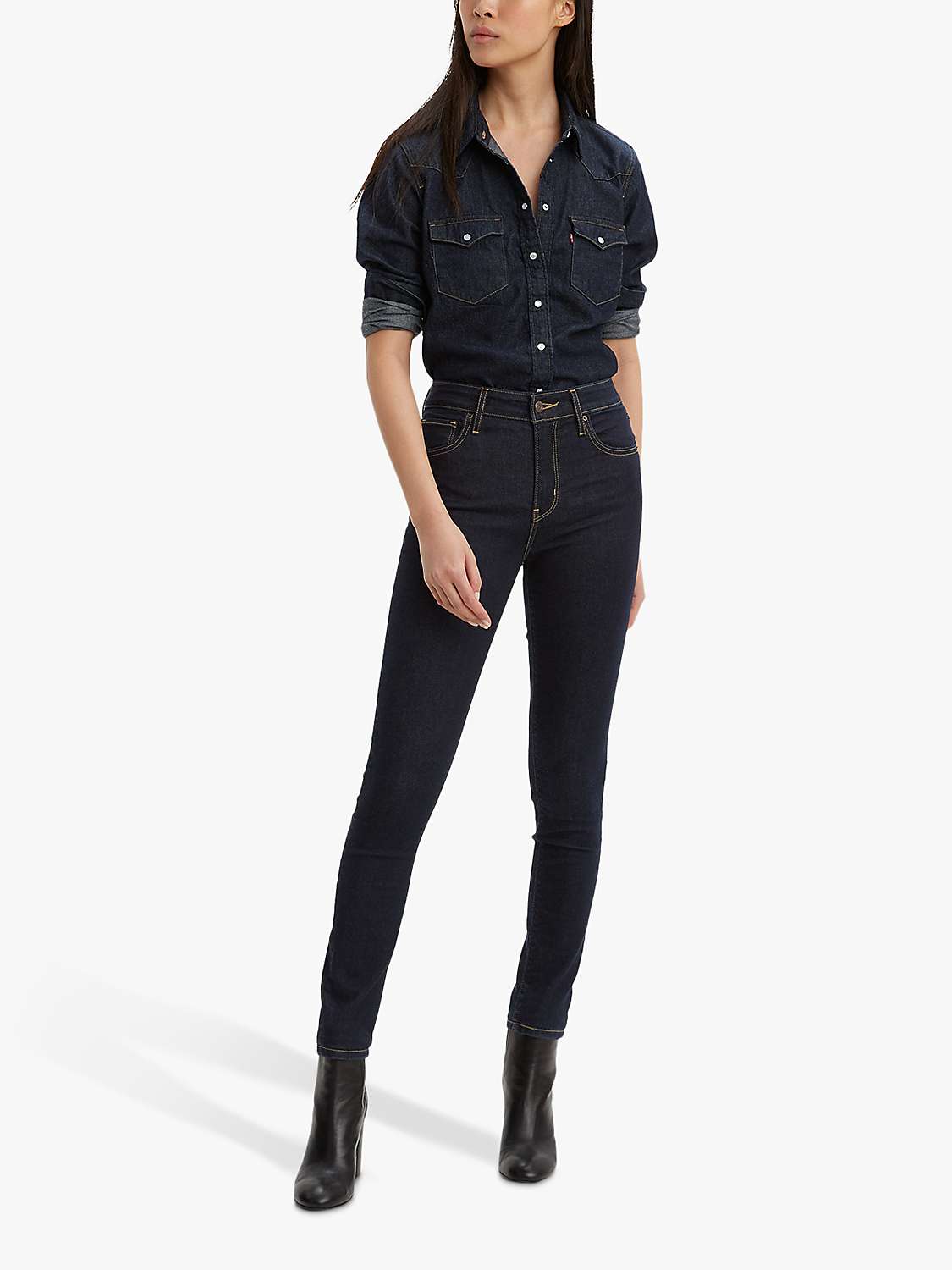 Buy Levi's 721 High Rise Skinny Jeans, To The Nine Online at johnlewis.com