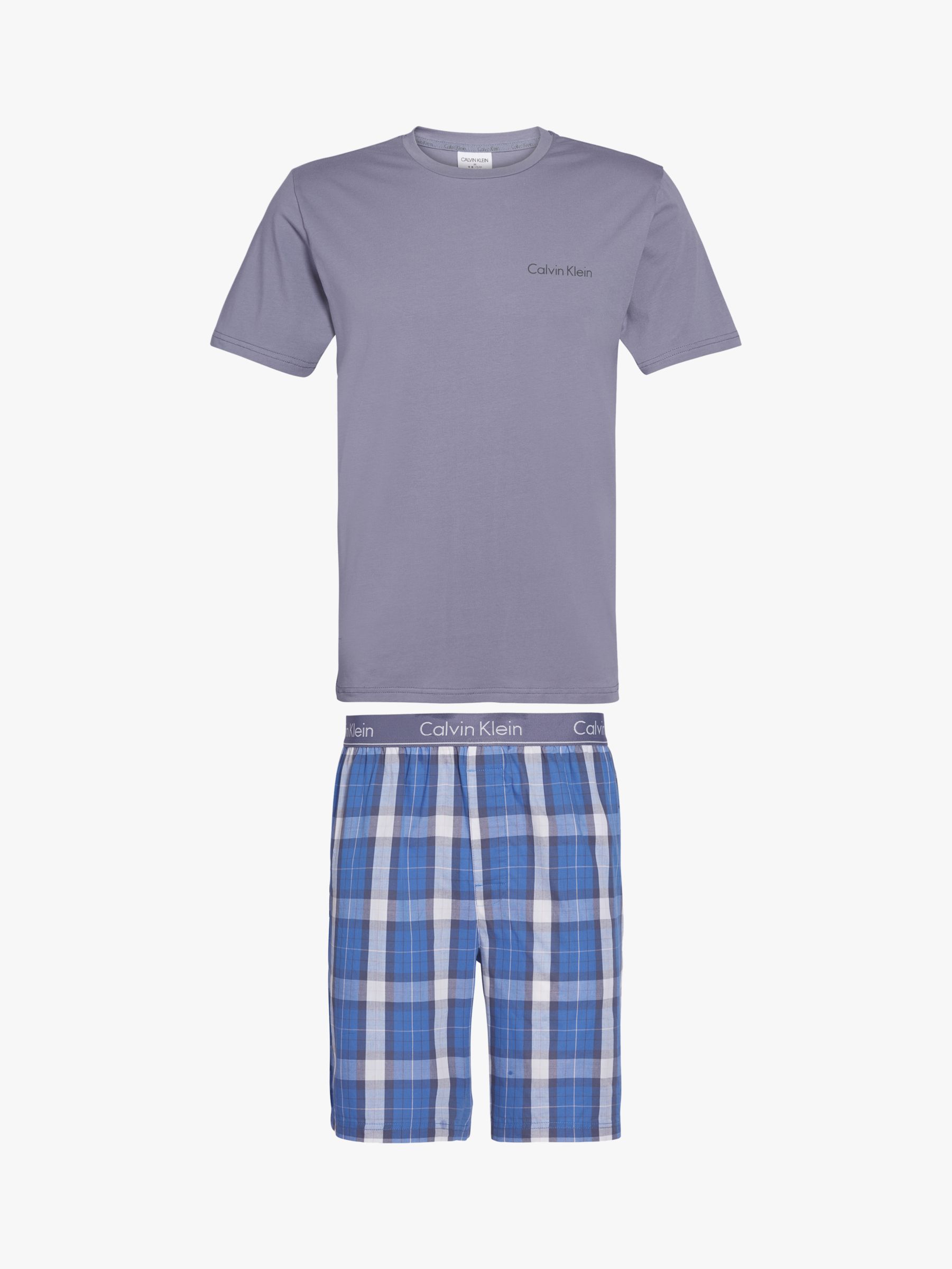 Calvin Klein Check Pyjama Set, Blue