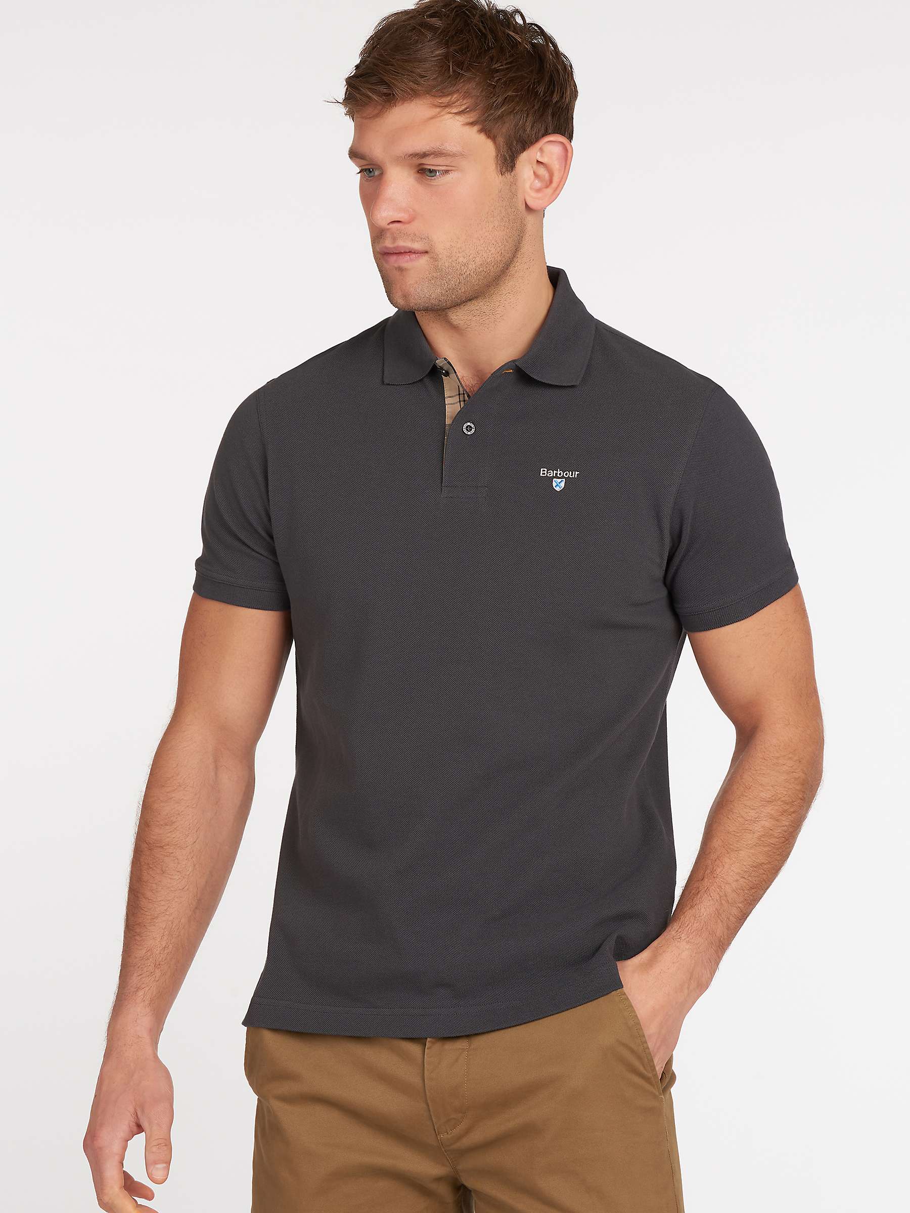 Buy Barbour Tartan Pique Polo Shirt Online at johnlewis.com