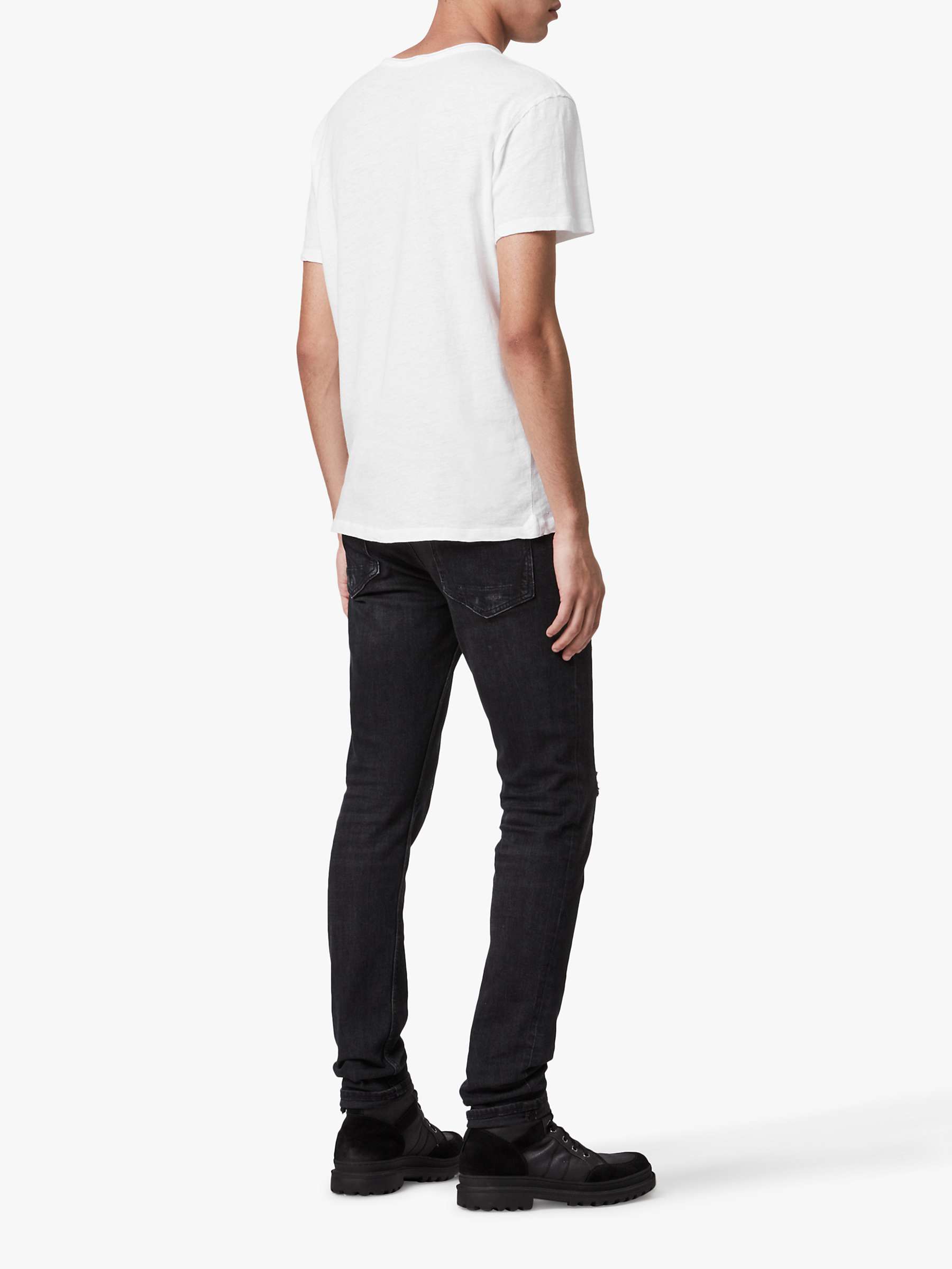Buy AllSaints Figure V-Neck Short Sleeve T-Shirt Online at johnlewis.com