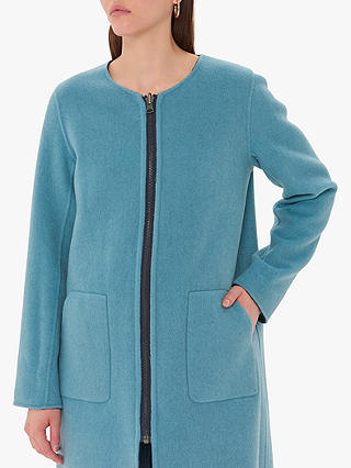 Gerard Darel Lexie Reversible Wool Coat, Blue