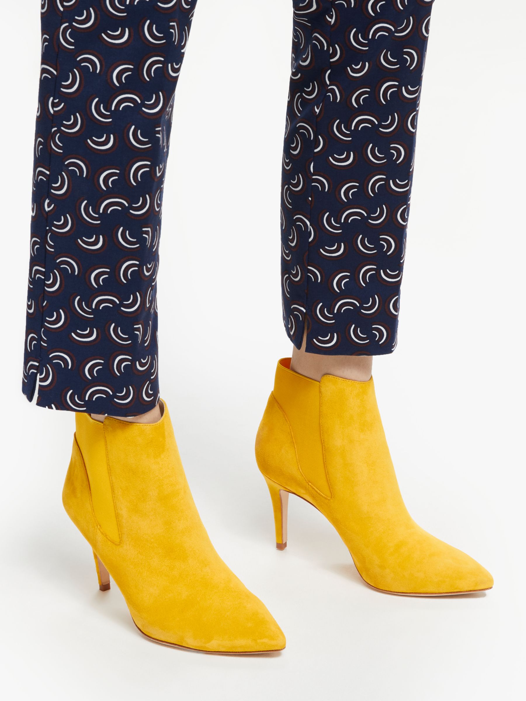 yellow suede boots ladies