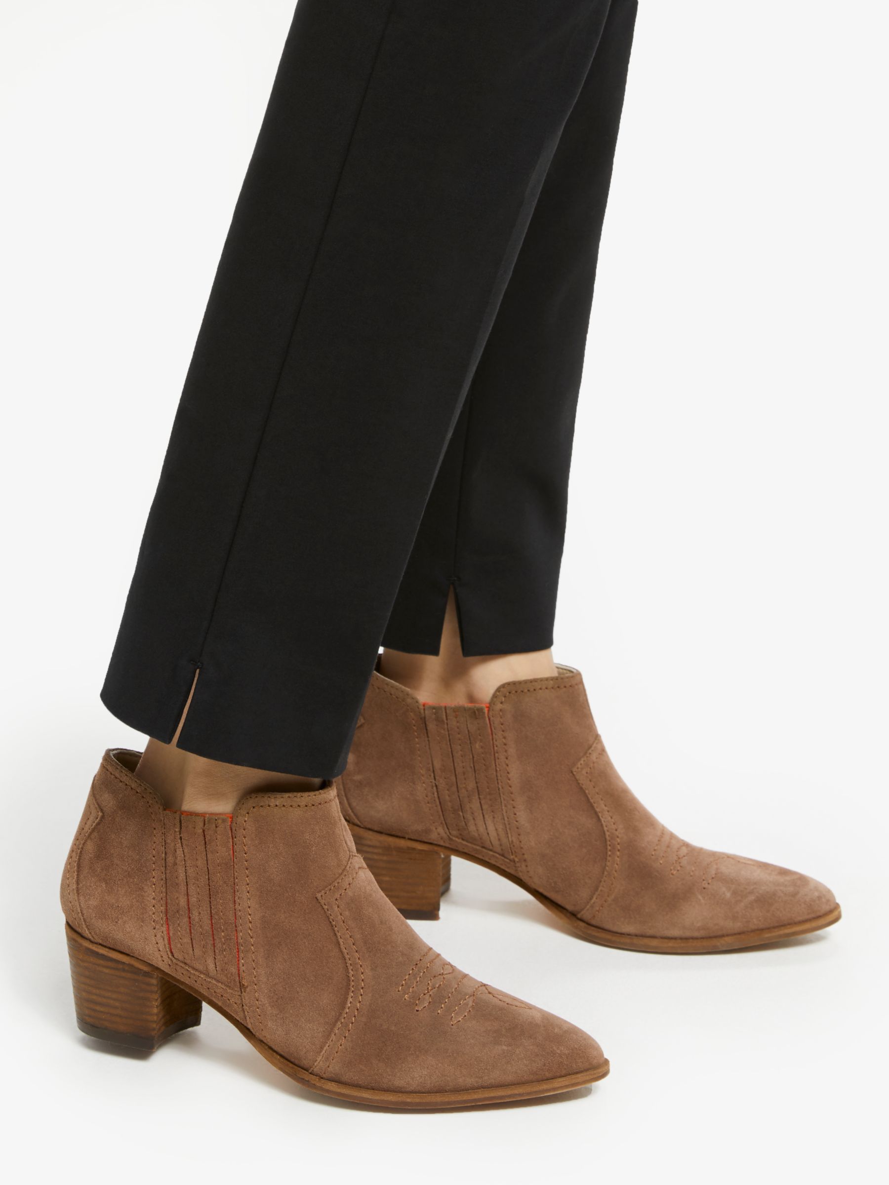 Boden Clifton Ankle Boots, Tan Suede at 