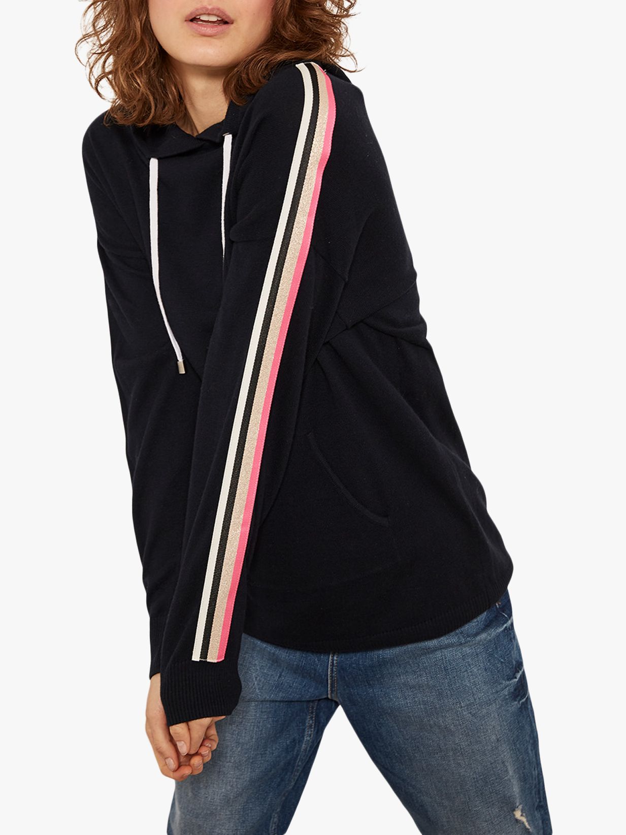 navy velvet hoodie