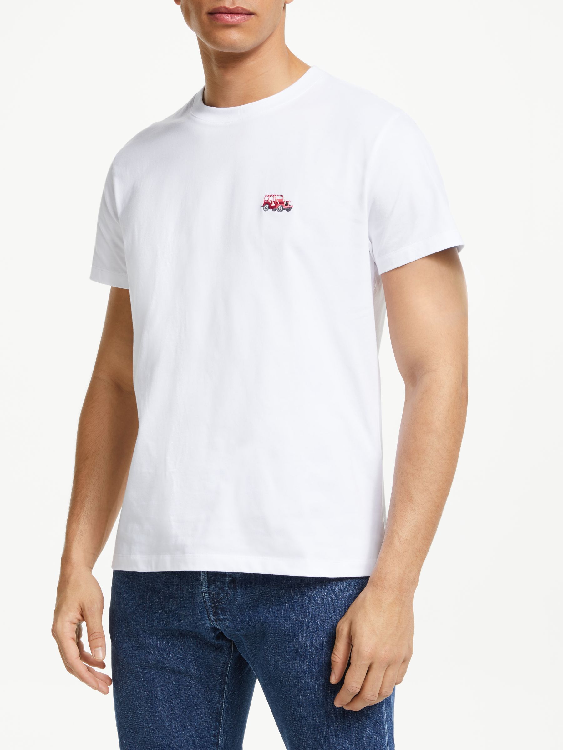 Maison Labiche Beach Buggy Embroidered T-Shirt, White