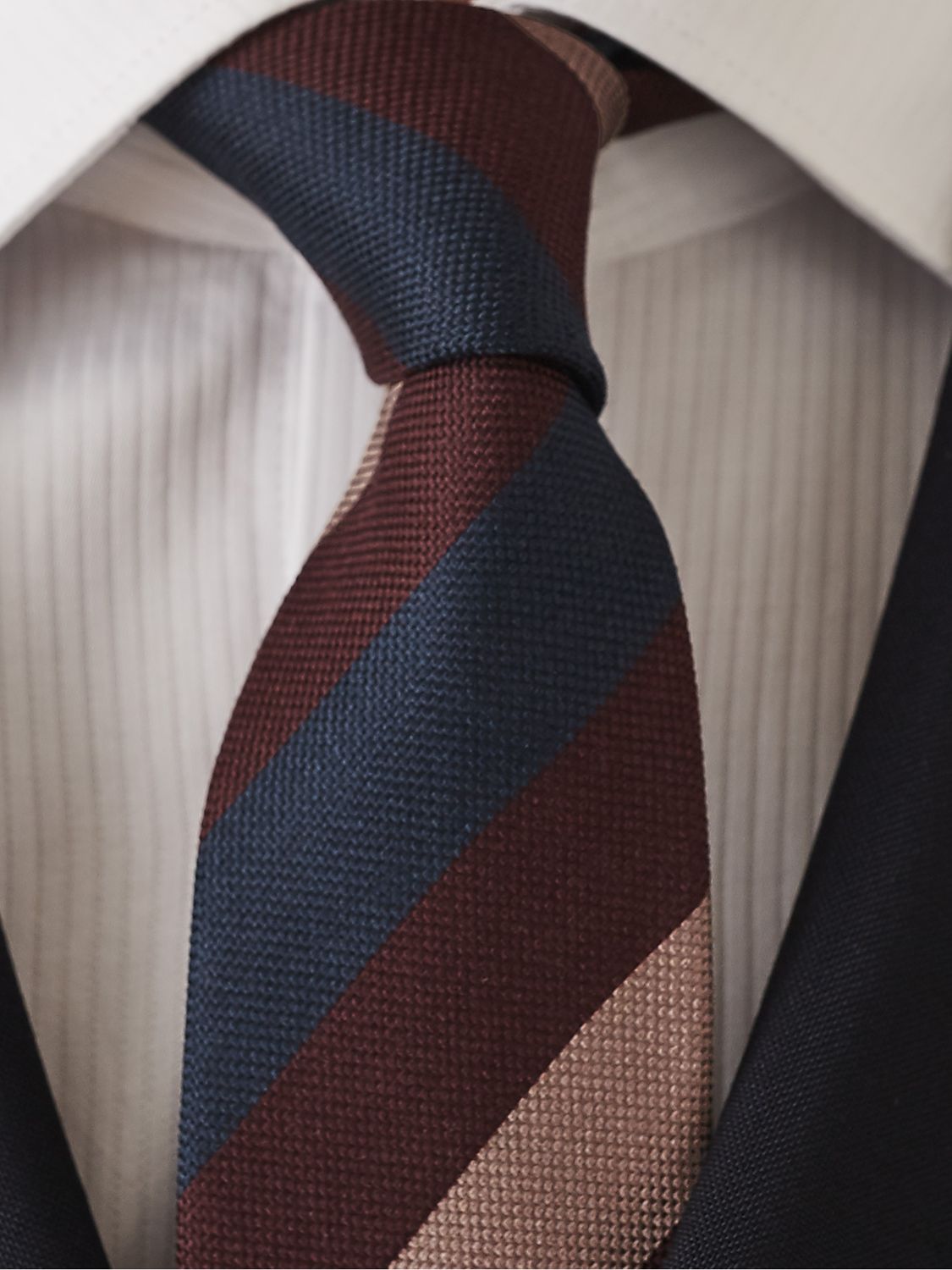 Reiss Vardy Stripe Silk Tie At John Lewis Partners