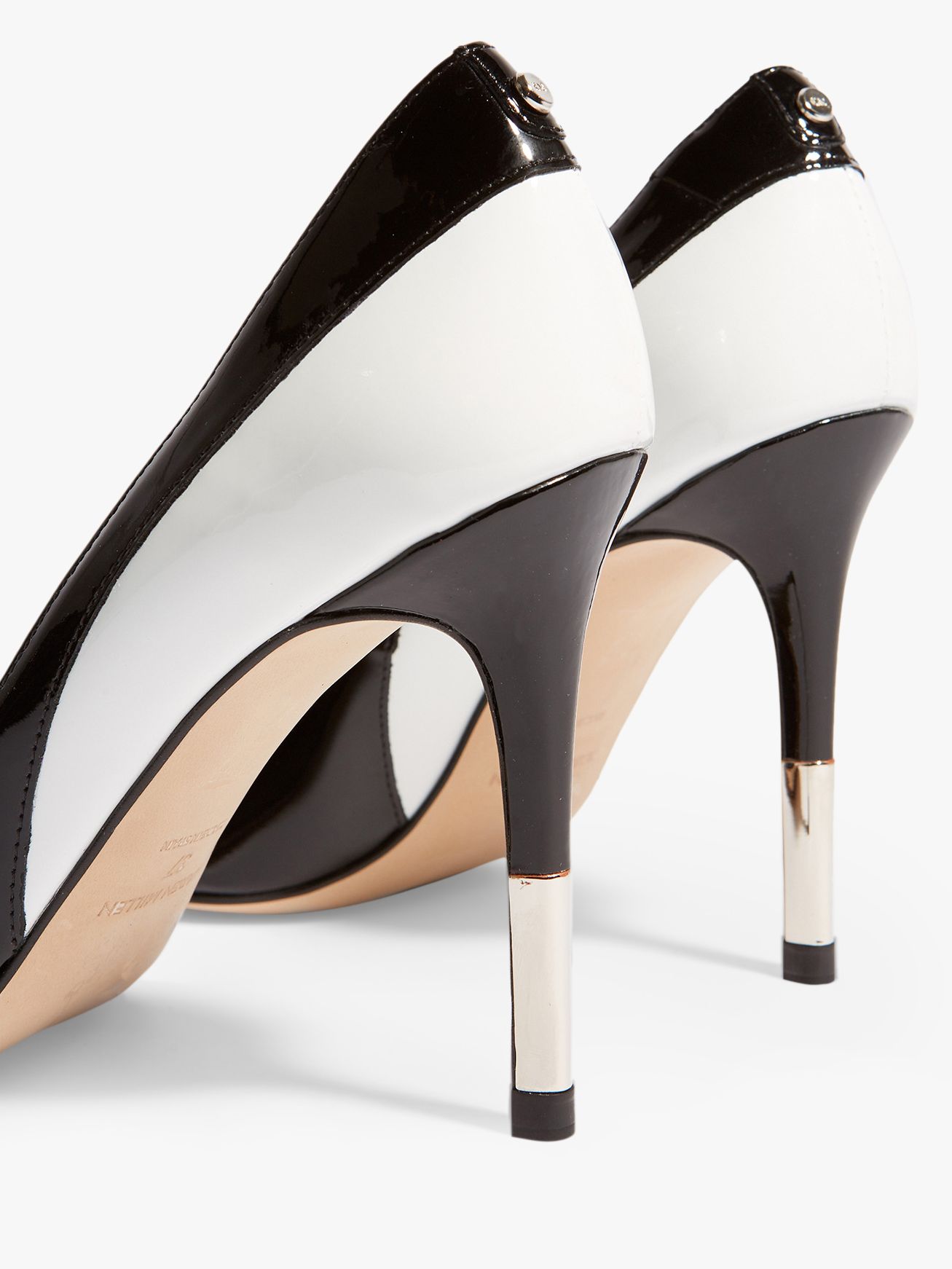black and white court shoes