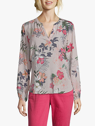 Betty & Co Floral Print Blouse, Grey