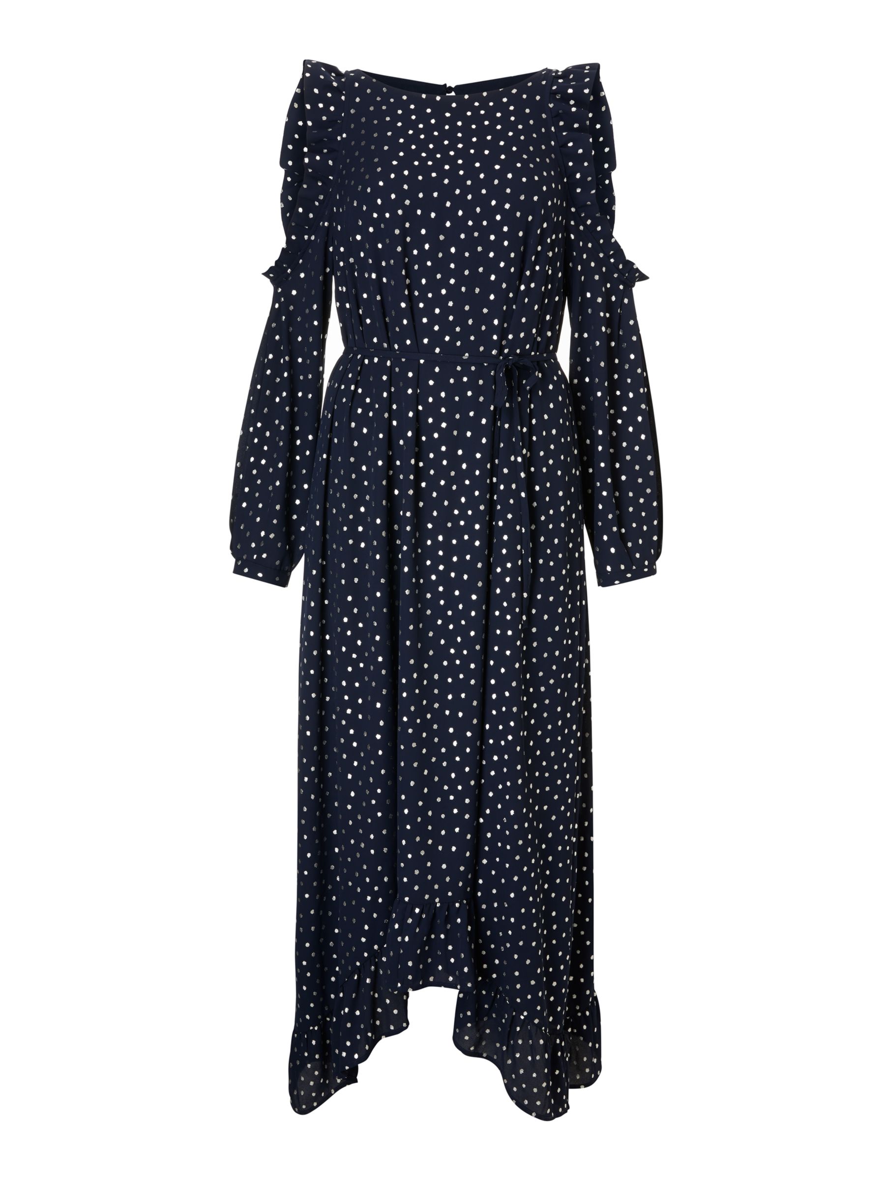 Essentiel Antwerp Slayer Polka Dot Dress, Navy