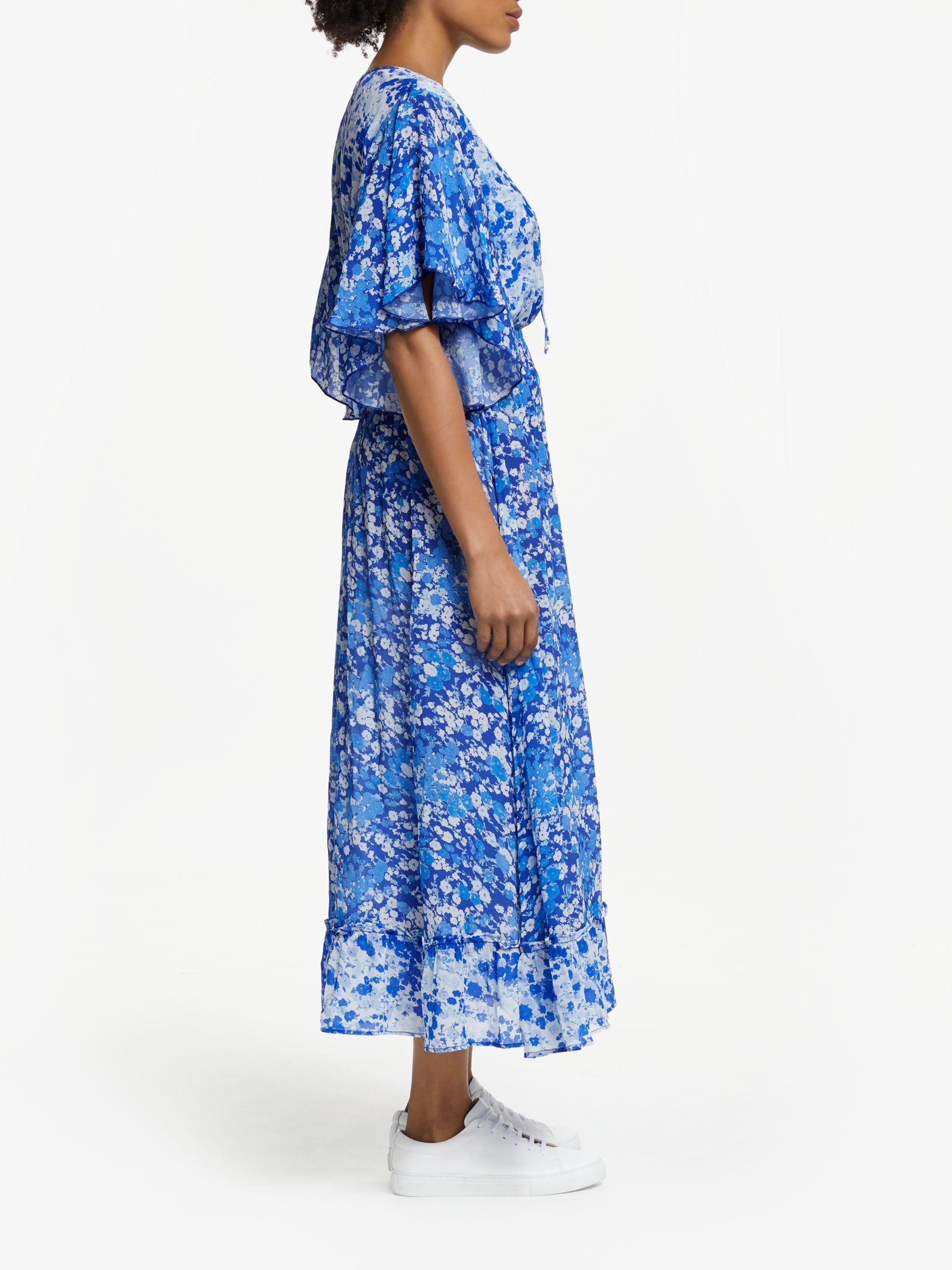 Lily and Lionel Marlowe Forget Me Knot Print Dress, Blue