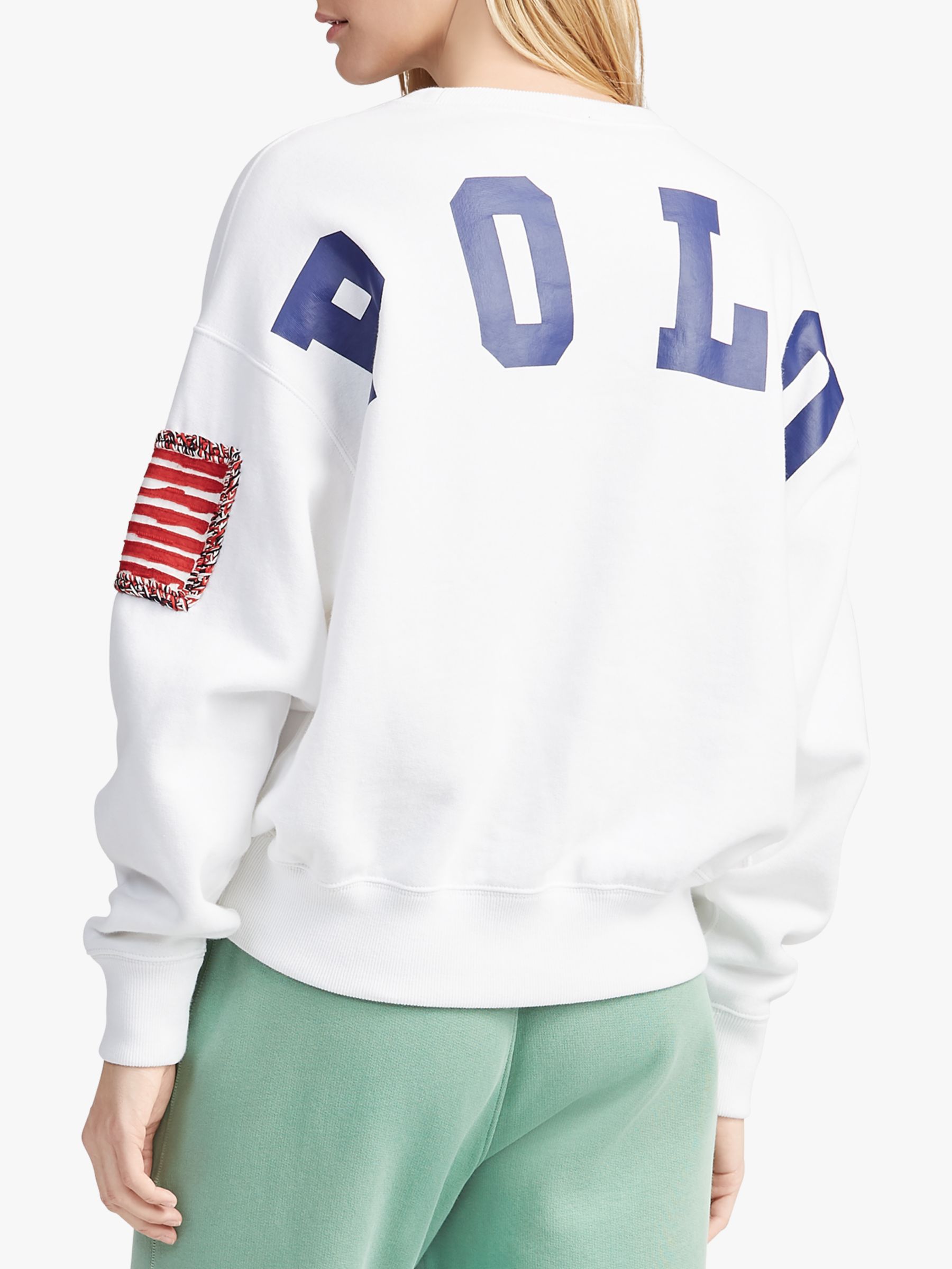 Polo Ralph Lauren Fleece Back Sweatshirt, White