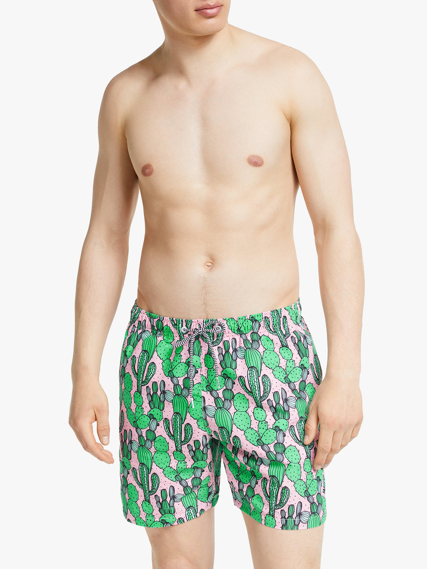 Boardies Dry Heat Cactus Swim Shorts, Pink/Green at John Lewis & Partners