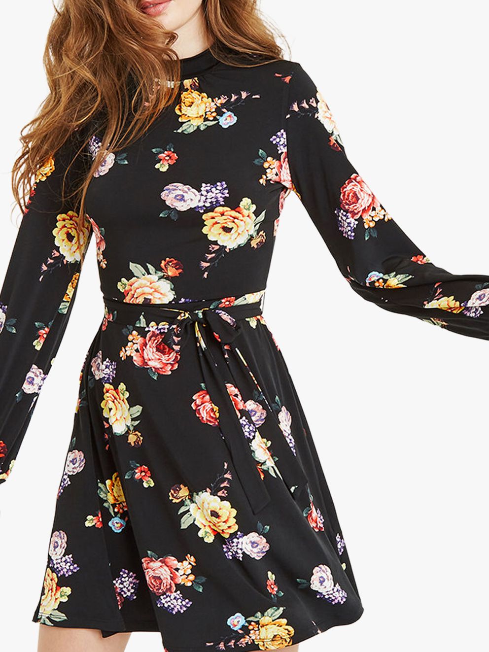 oasis floral blouse dress