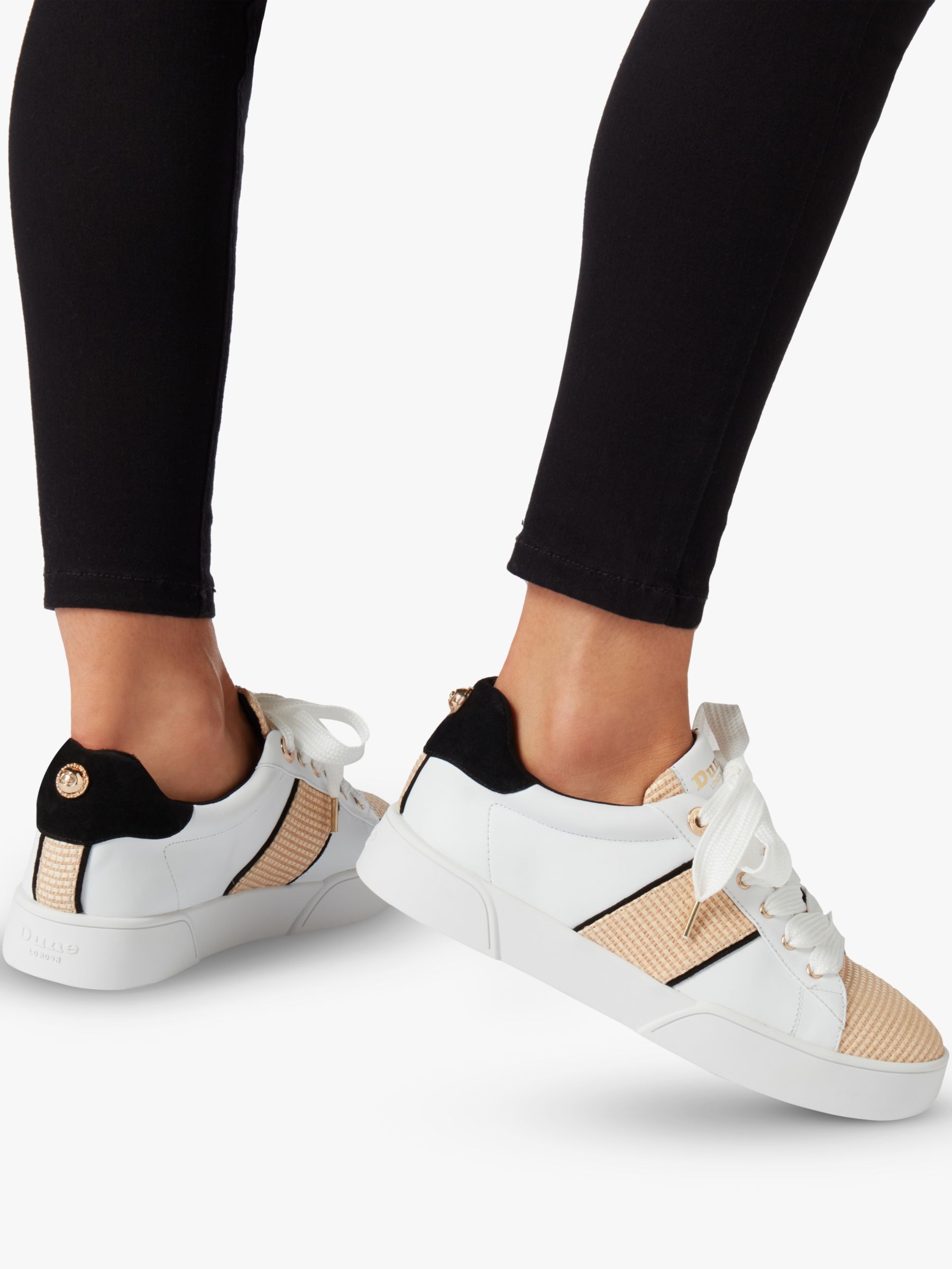 dune elsie lace up trainers