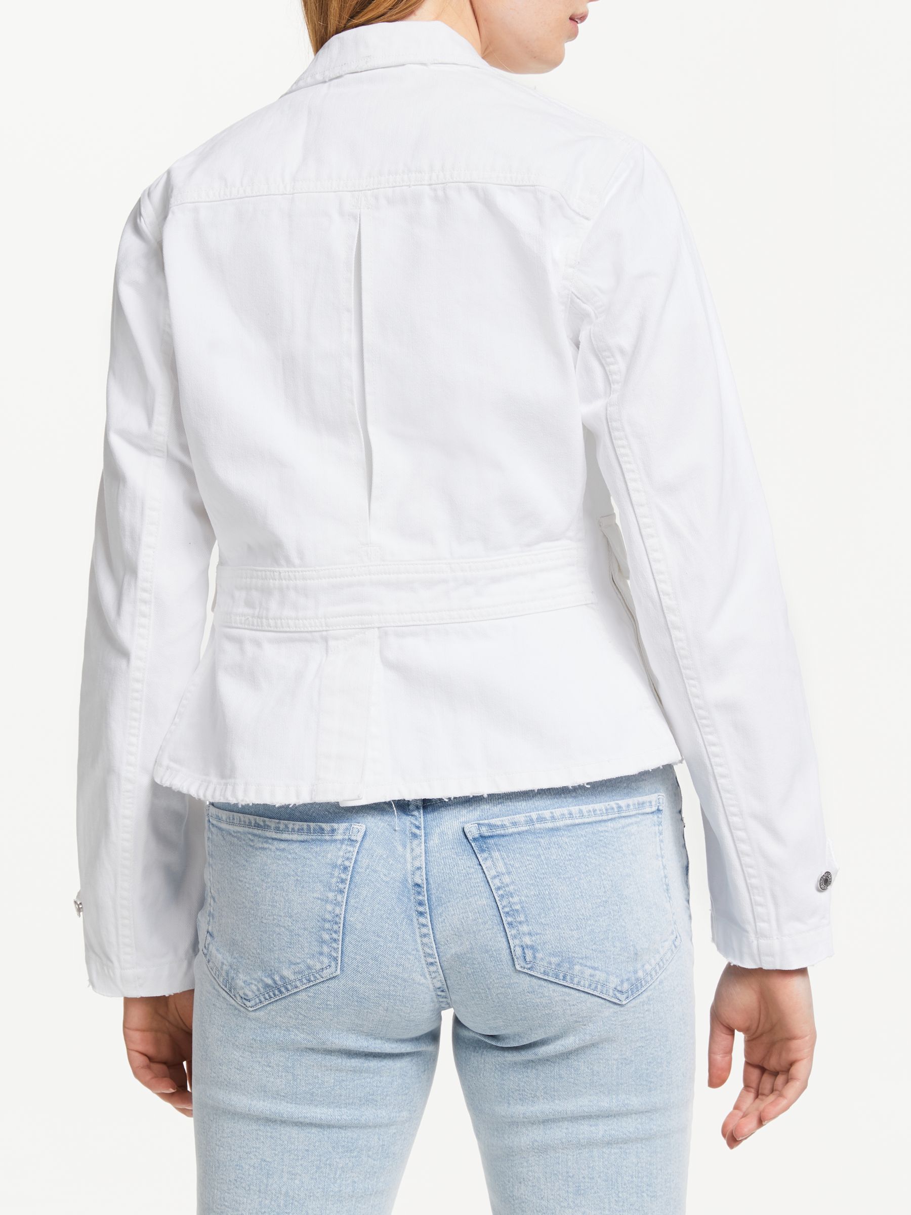 ralph lauren white jean jacket