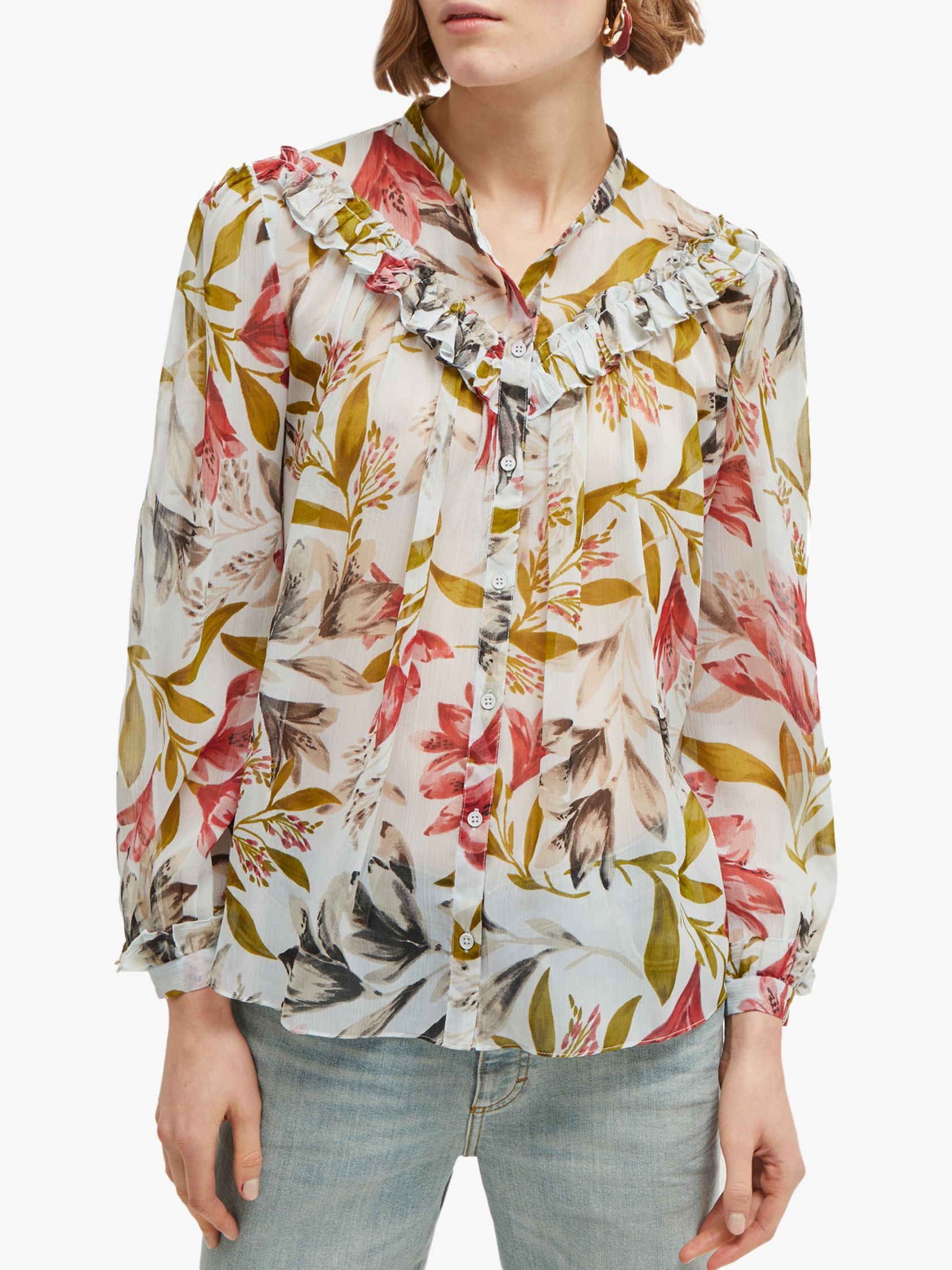 French Connection Floreta Crinkle Blouse
