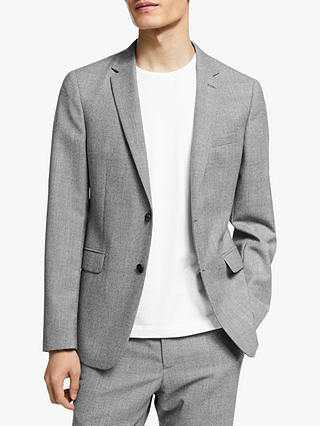 Kin Wool Check Slim Fit Suit Jacket, Grey