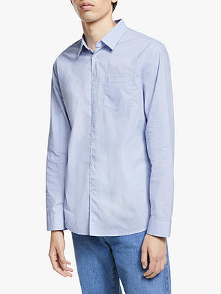 Kin Poplin Stripe Shirt, Blue