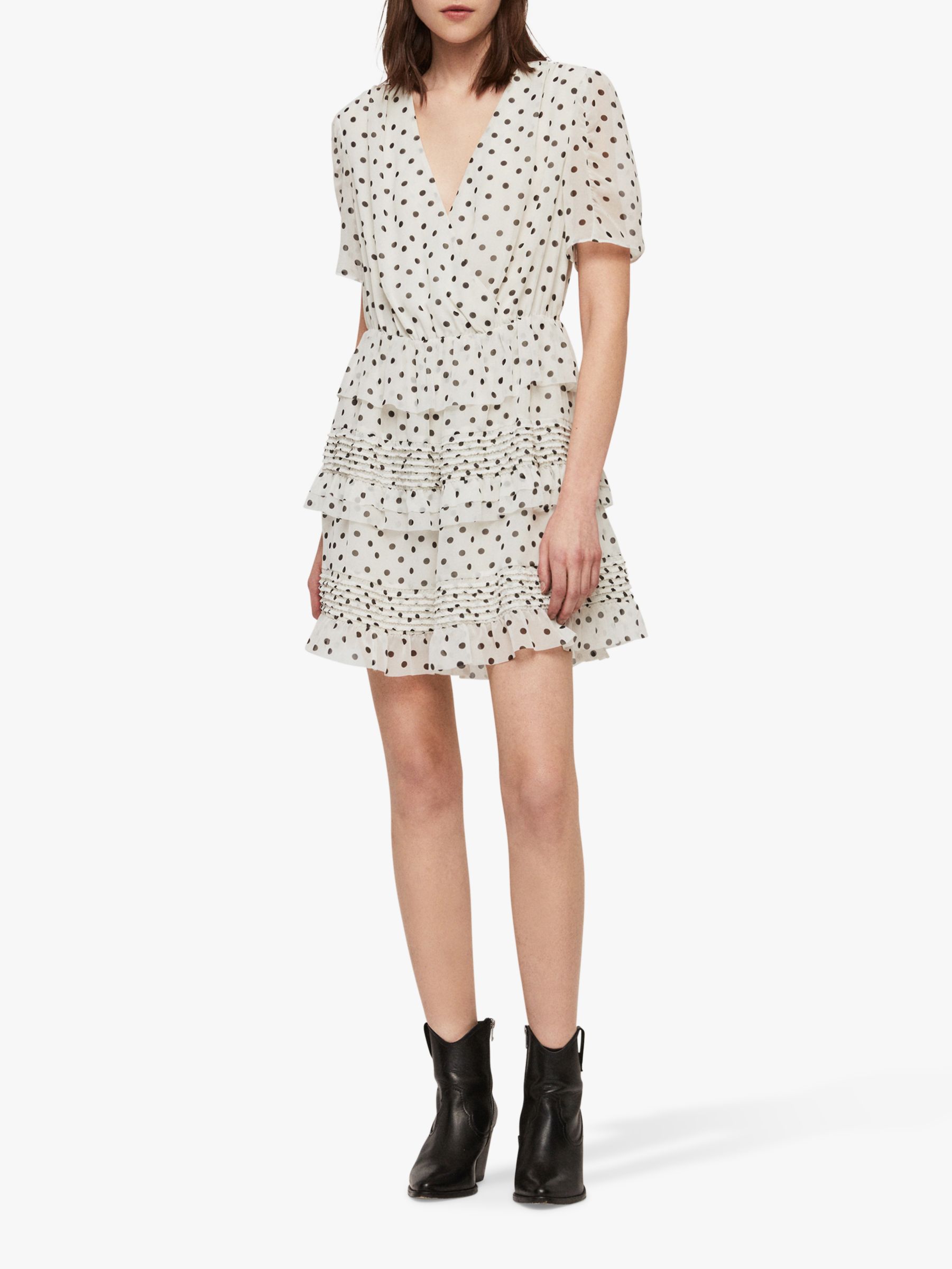 all saints polka dot dress