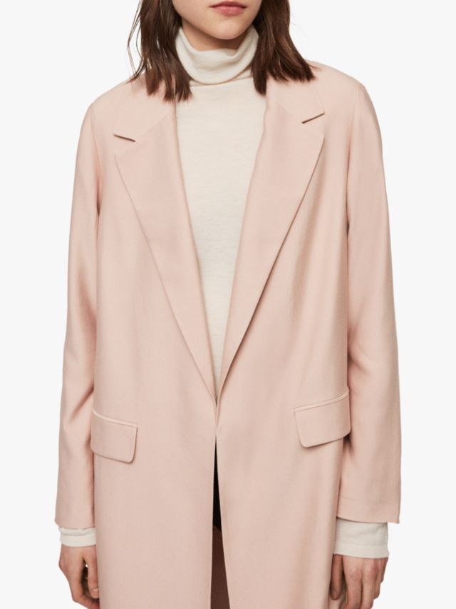 Light pink duster on sale coat