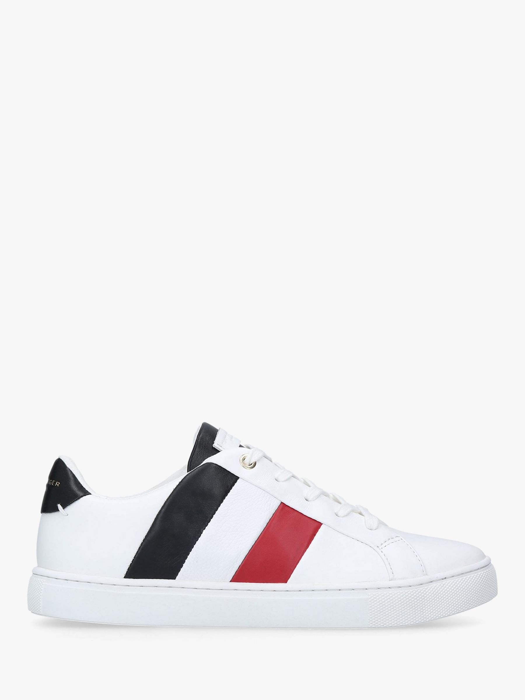 Kurt Geiger London Children's Mini Lane Stripe Shoes, White/Red/Navy