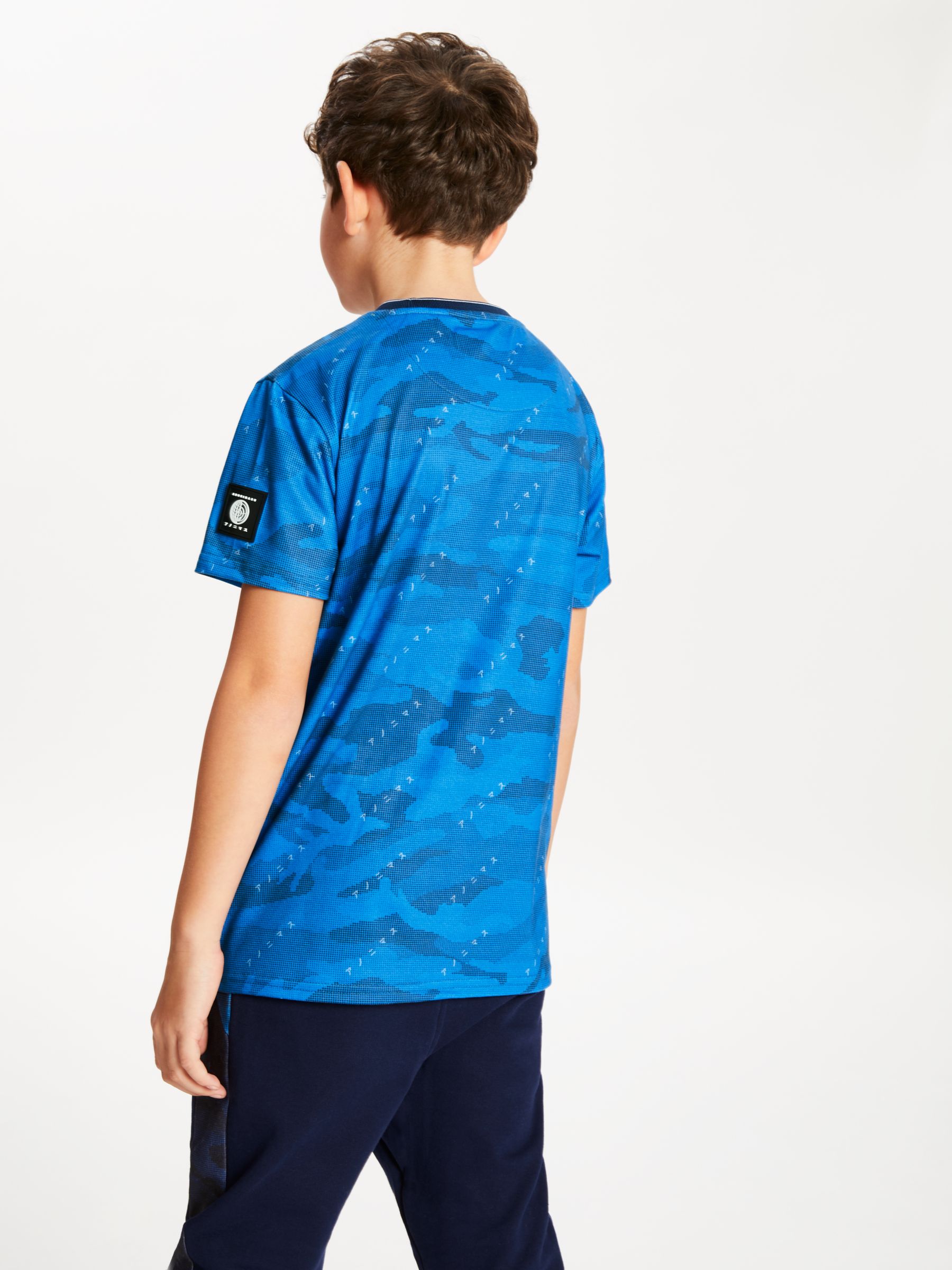Anonimasu Boys' Camouflage T-Shirt, Blue