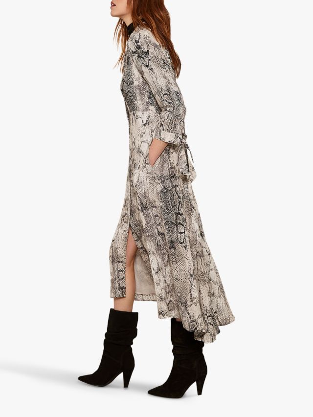 Sasha snake 2025 print shirt dress