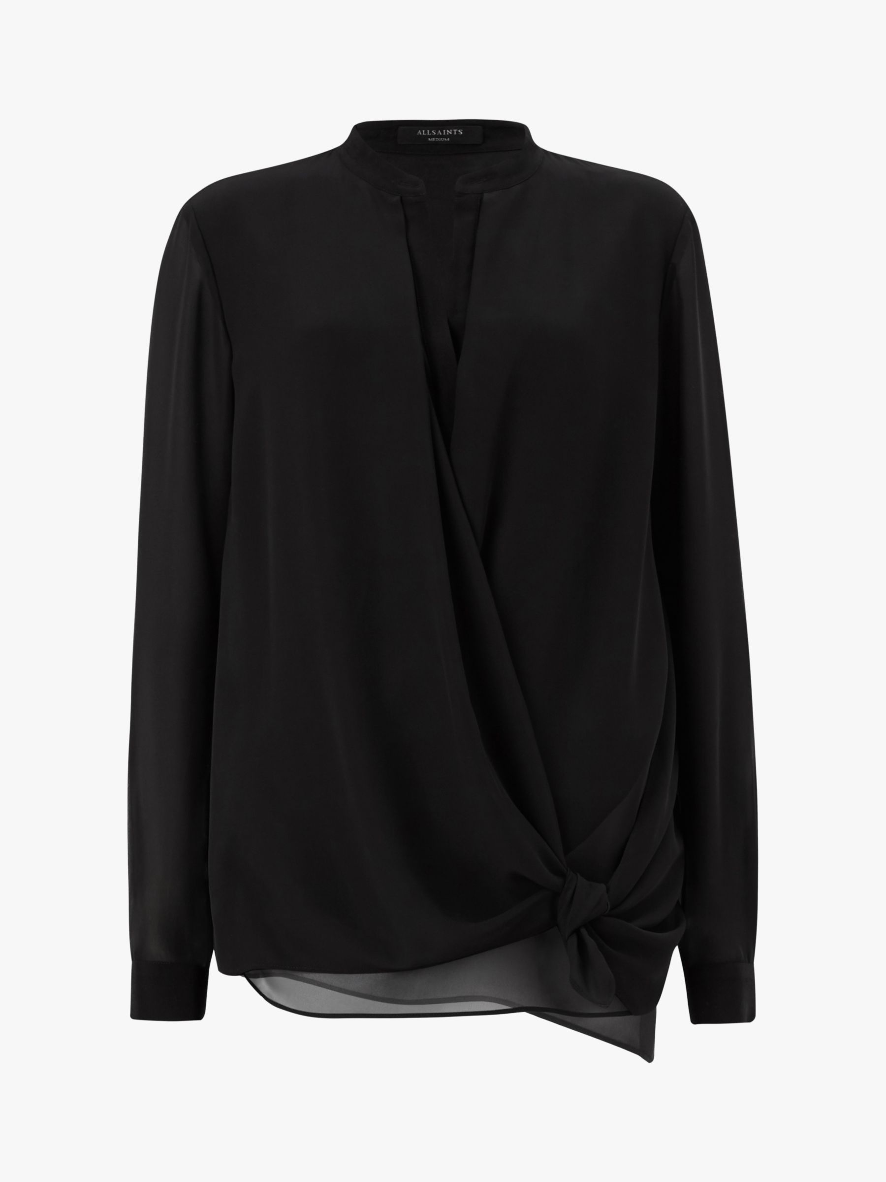 AllSaints Nova Semi Sheer Shirt, Black
