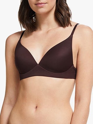 John Lewis & Partners Willow Non-Wired Bra, Bitter Chocolate