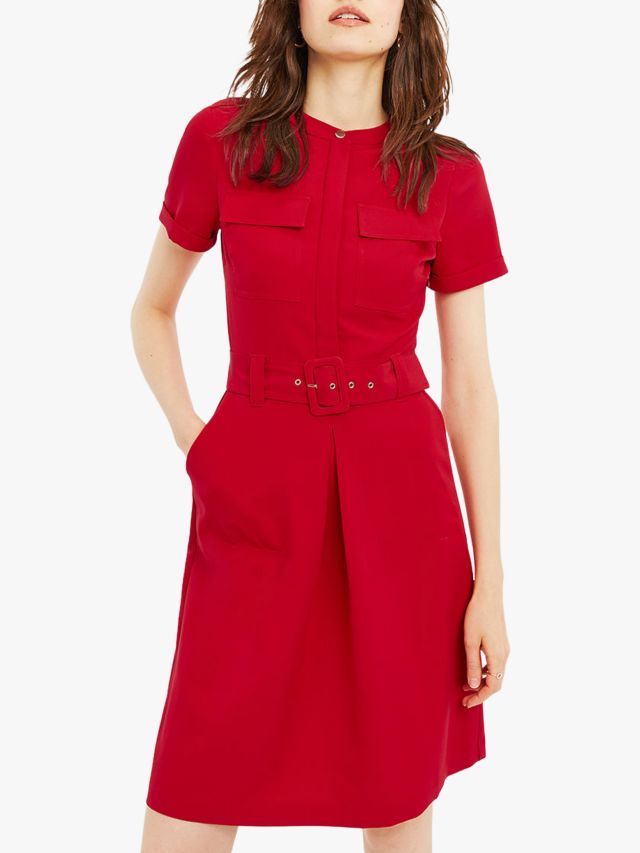 Oasis red utility on sale dress