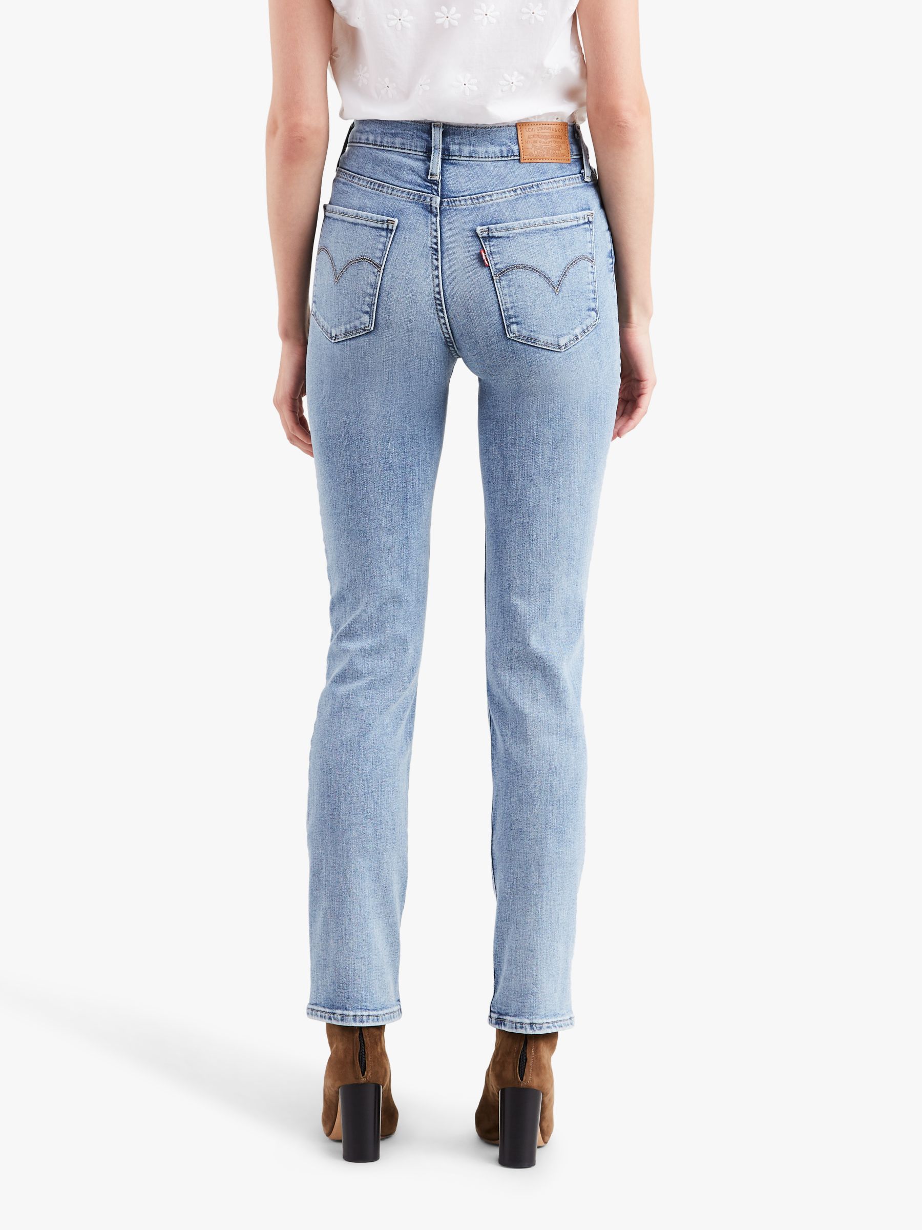 724 high waisted straight jeans