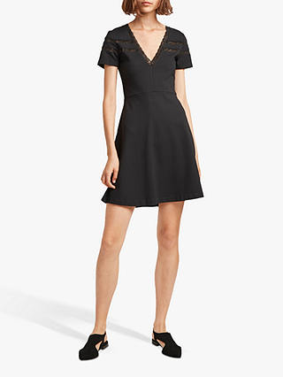 French Connection Vachel Flare Dress, Black