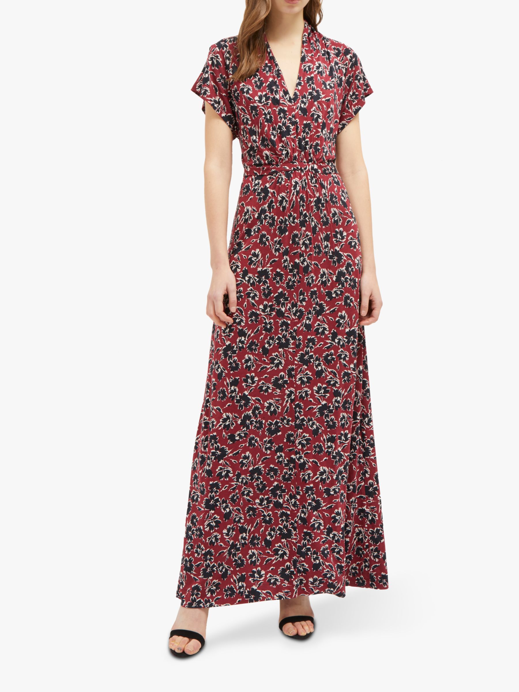 French Connection Aubi Meadow Maxi Dress, Rosso Red