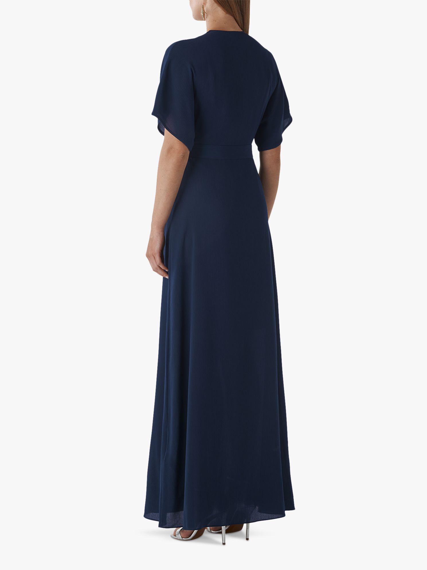 nova frill wrap maxi dress