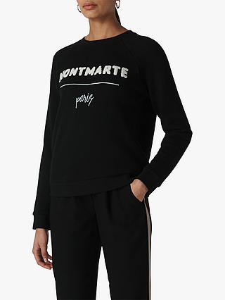 Whistles Montemarte Sweatshirt, Black/Multi